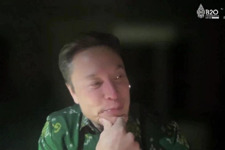 Elon Musk Pakai Batik Bomba Khas Sulawesi Tengah saat Jadi Pembicara di B20 Summit Indonesia 2022
