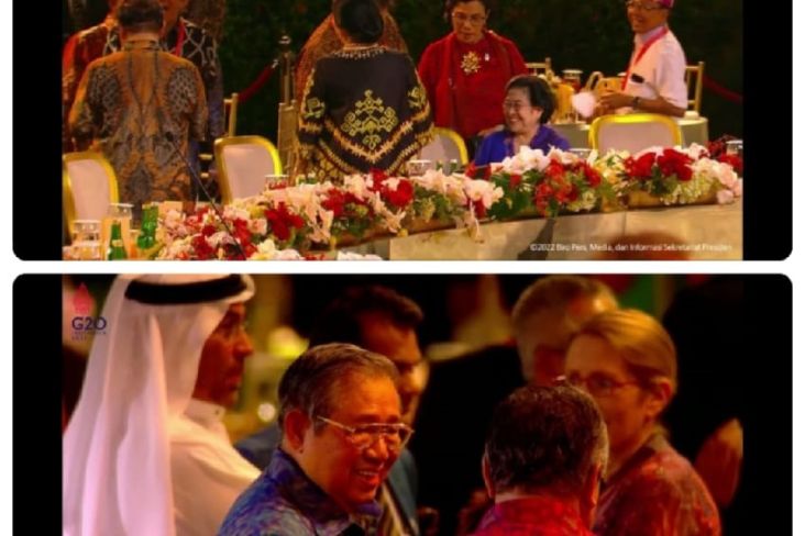 Momen Megawati dan SBY Hadiri Gala Dinner KTT G20