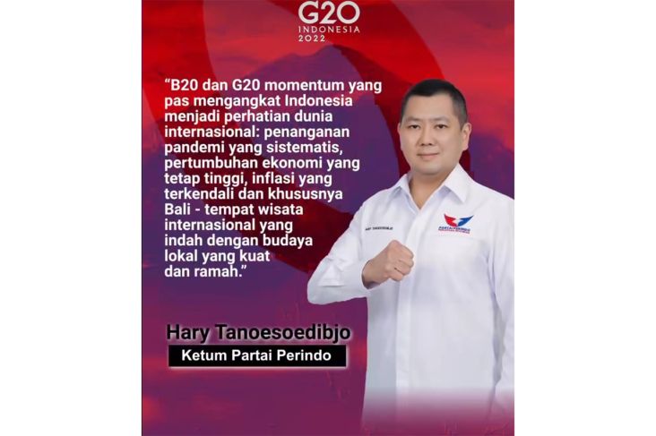 HT: Selamat dan Sukses atas Penyelenggaraan B20 dan G20, Pak Jokowi!