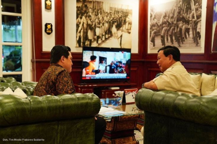 Semakin Lengket, Prabowo-Erick Thohir Pasangan yang Cocok untuk Pilpres 2024