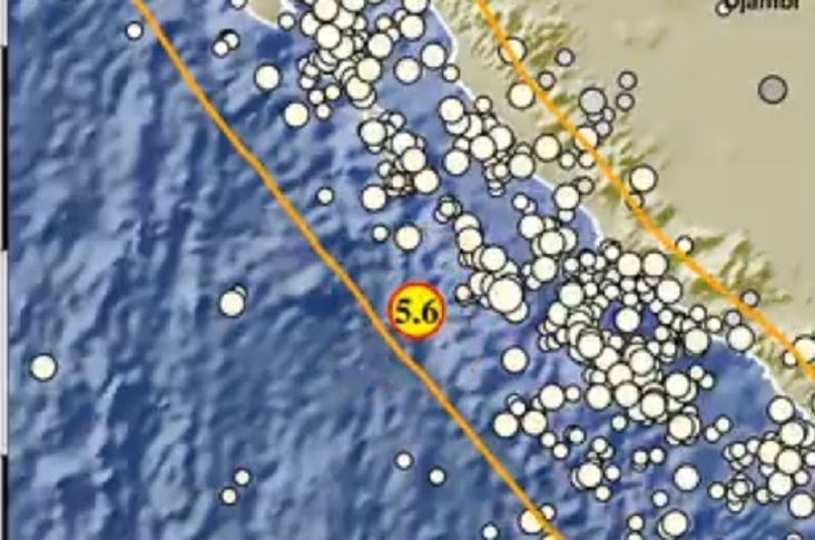 Gempa Susulan Magnitudo 5,6 Kembali Guncang Enggano Bengkulu