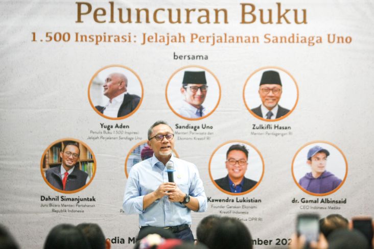 Buku 1.500 Inspirasi Jelajah Perjalanan Sandiaga Uno Diluncurkan, Zulkifli Hasan: Dia Punya Daya Juang Luar Biasa