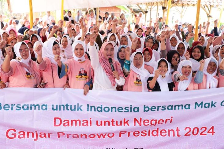 Emak-emak di Sukabumi Mantap Dukung Ganjar Presiden 2024