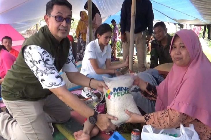 MNC Peduli Salurkan Bantuan untuk Korban Gempa Cianjur di Kampung Gintung