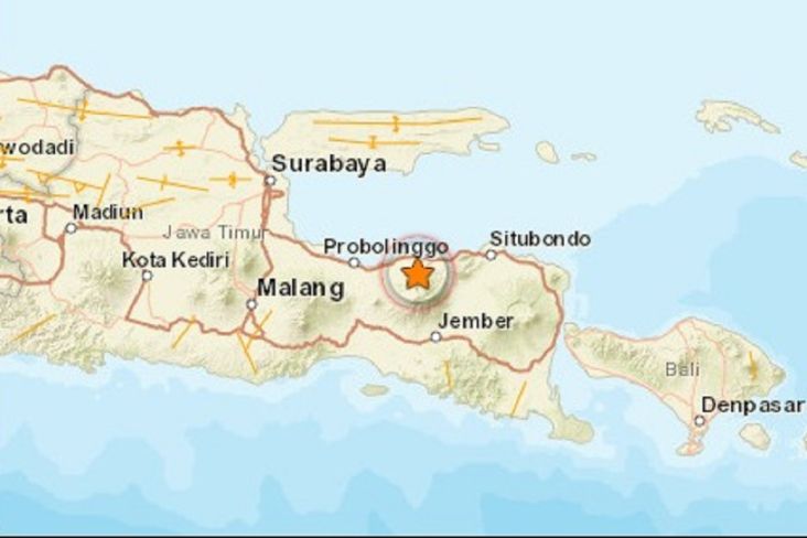 Gempa Magnitudo 4,1 Mengguncang Probolinggo