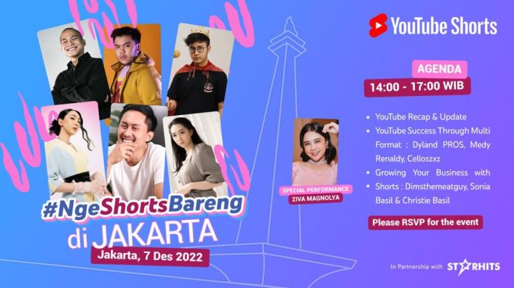StarHits Akan Boyong 400 Kreator Lokal Melalui Event #NgeShortsBareng di Jakarta Desember Ini!