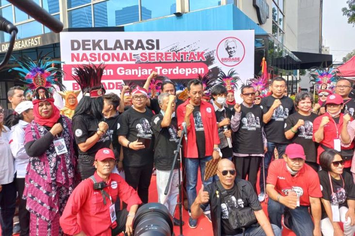 Brigade Deklarasi Dukung Ganjar Pranowo Maju Pilpres 2024
