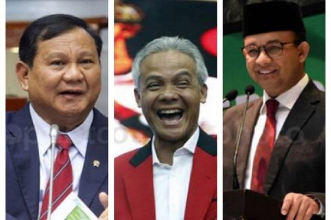 SMRC: Prabowo, Ganjar, dan Anies Belum Ada yang Dominan