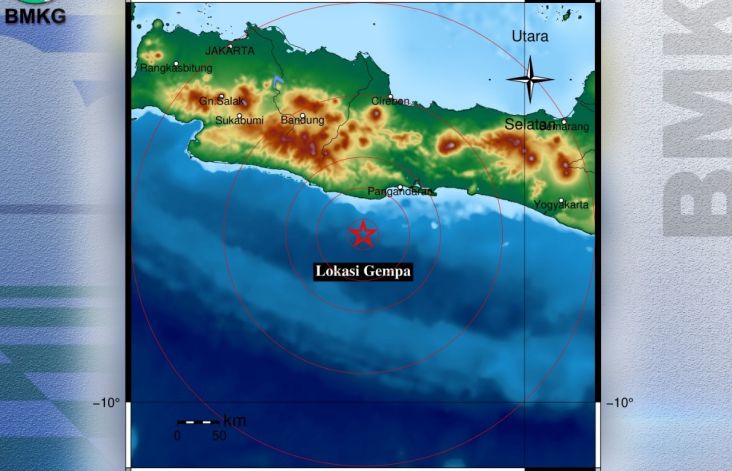 Laut Pangandaran Diguncang Gempa Bumi Magnitudo 4,6, Posisi Jauh dari Pantai 