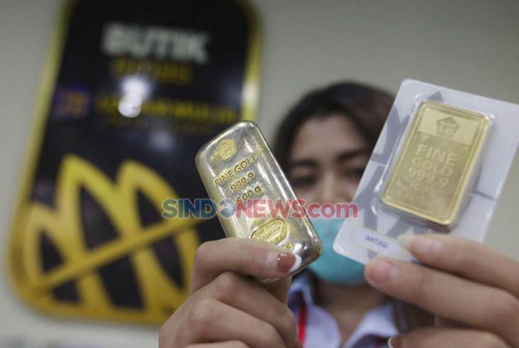 Harga Emas Antam Turun Rp2.000 per Gram, Cek Daftar Rinciannya