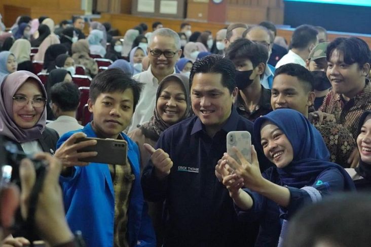Teriakan Erick Thohir 2024 Menggema saat Kuliah Umum di UIN Jakarta