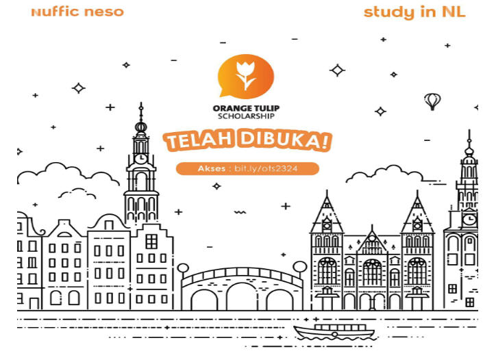 Kuliah di Belanda, Beasiswa Orange Tulip Scholarship Telah Dibuka