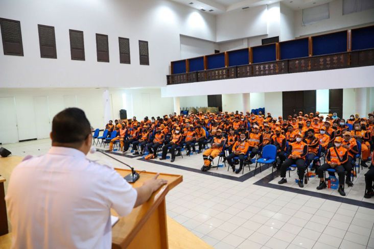Ratusan Pekerja PPSU Jakarta Utara Dibekali Pelatihan K3