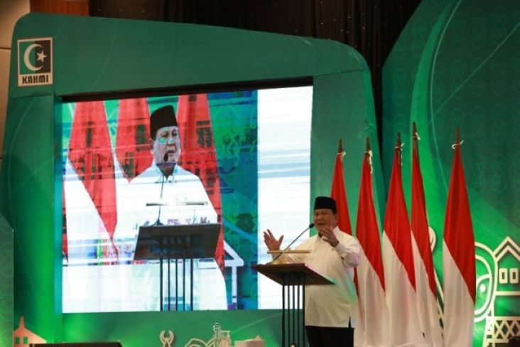 Respons Prabowo Diteriaki Presiden di Munas KAHMI