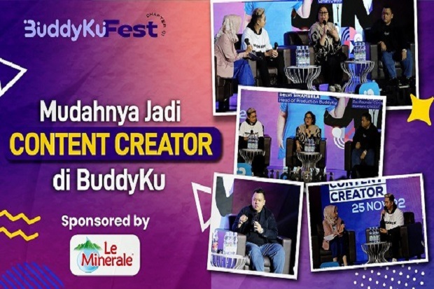 BuddyKu Fest, Jadi Content Creator Susah? Gampang Kok Yuk Jadi Content Creator Bareng BuddyKu!