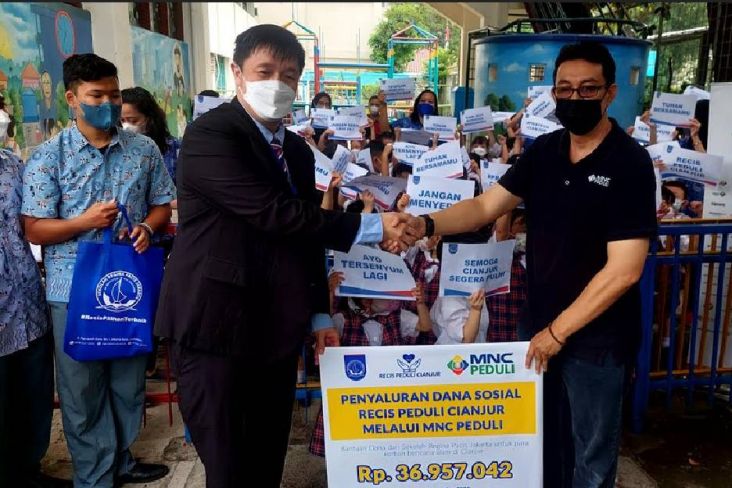 MNC Peduli Gerak Cepat Salurkan Donasi Sekolah Regina Pacis untuk Korban Gempa Cianjur