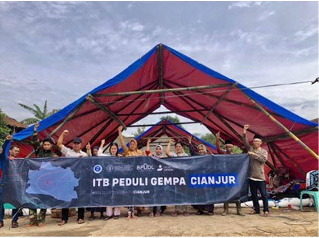 ITB Bangun Shelter Bambu untuk Korban Gempa Cianjur, Unik dan Lebih Nyaman Bagi Pengungsi