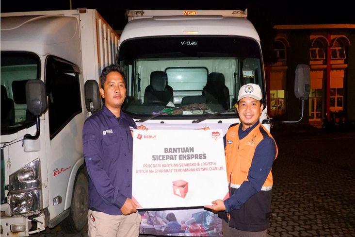 Baznas-SiCepat Salurkan Bantuan untuk Korban Gempa Cianjur