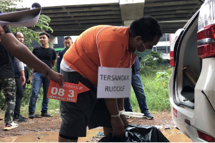 Detik-detik Rudolf Tobing Buang Mayat Icha di Kolong Tol Becakayu