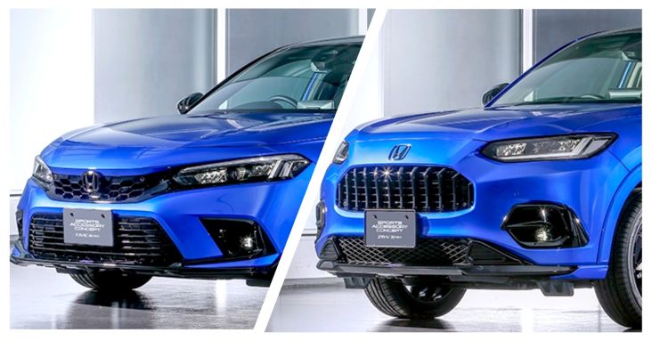 Gagah dan Sporty! Modifikasi Honda Civic e:HEV dan Honda ZR-V di Tokyo Auto Salon 2023
