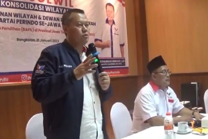 Konsolidasi Pengurus Se-Jatim, Ini Pesan Ketua DPW Partai Perindo Jatim
