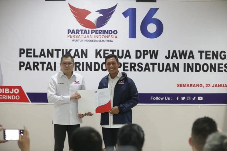 Dilantik Jadi Ketua DPW Perindo Jateng, Wuryanto Tegaskan Siap Berjuang untuk Indonesia