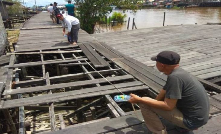 Legislatif Apresiasi Pemkab Kobar Cepat Tanggap Perbaiki Jembatan Rusak