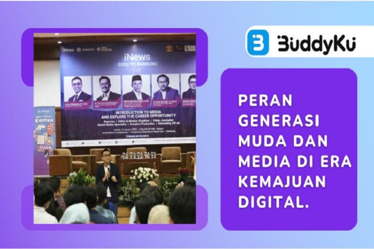 BuddyKu dan iNews Goes to Bandung, Berbagi Tips Public Speaking kepada Mahasiswa