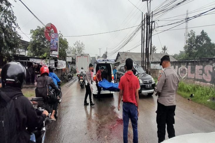 Kecelakaan Motor di Gunung Putri Bogor, 1 Orang Tewas Mengenaskan