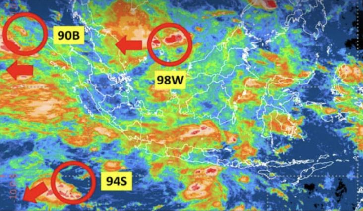 3 Bibit Siklon Tropis Kepung Wilayah Indonesia, Waspadai Dampaknya!