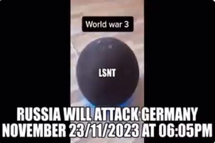 Alexa Prediksi Rusia Serang Jerman 23 November dan Jadi Perang Dunia III?