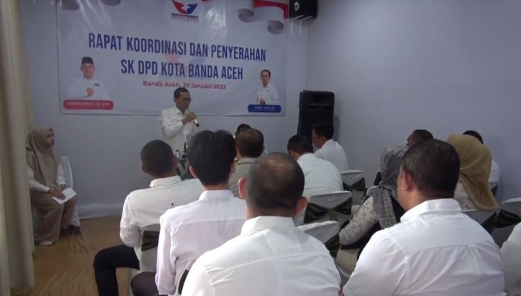 Partai Perindo Aceh Gelar Rakor dan Penyerahan SK Pengurus DPD