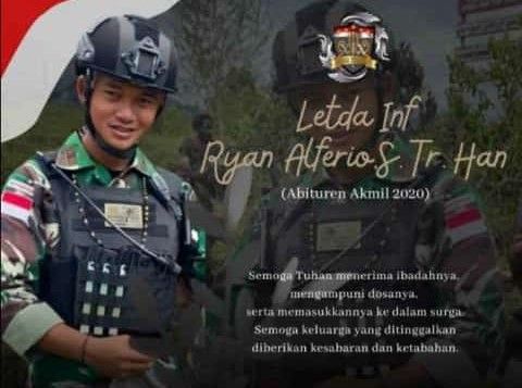 Gugur di Papua, Letda Infanteri Ryan Alferio Putra Perdana Dimakamkan di Gunungkidul