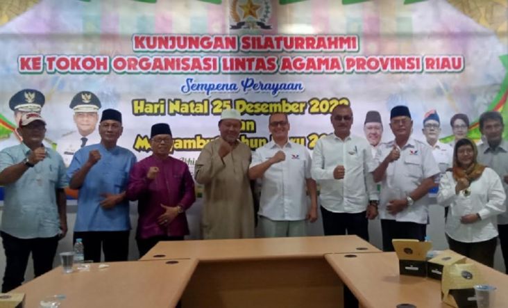 Dikunjungi Partai Perindo, FKUB Riau: Kami Senang dan Bangga