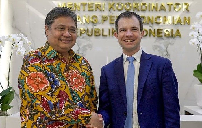 Bertemu Airlangga, Menteri Ekspor Inggris Siap Investasi di Indonesia
