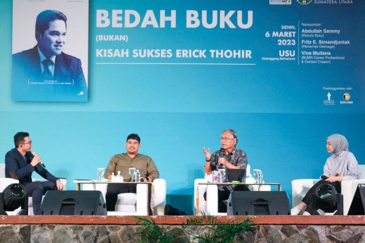 Bedah Buku di Medan, Karakter dan Perjalanan Erick Thohir Terungkap