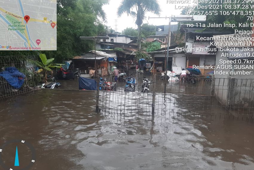 Banjir Rob Rendam Sejumlah Titik di Jakarta Utara