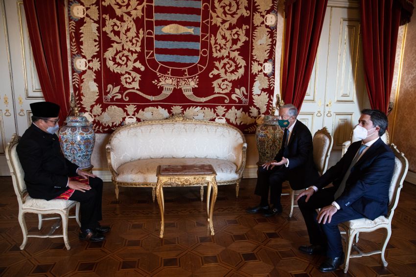 Dubes RI Rudy Serahkan Surat Kepercayaan pada Presiden Portugal