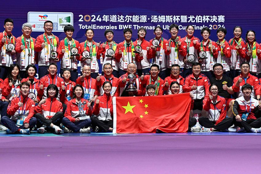 China Juara Piala Thomas 2024 Usai Bekuk Indonesia 3-1