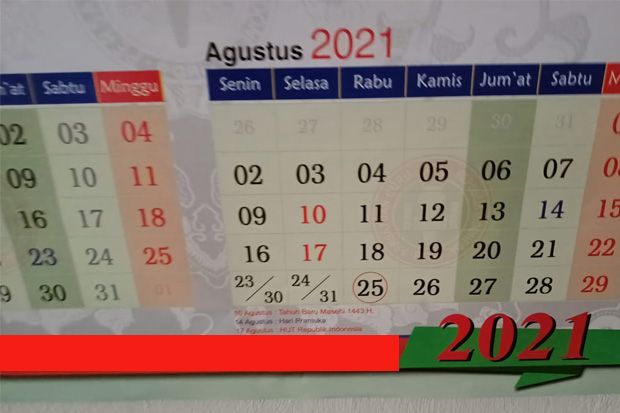 Kalender agustus 2021