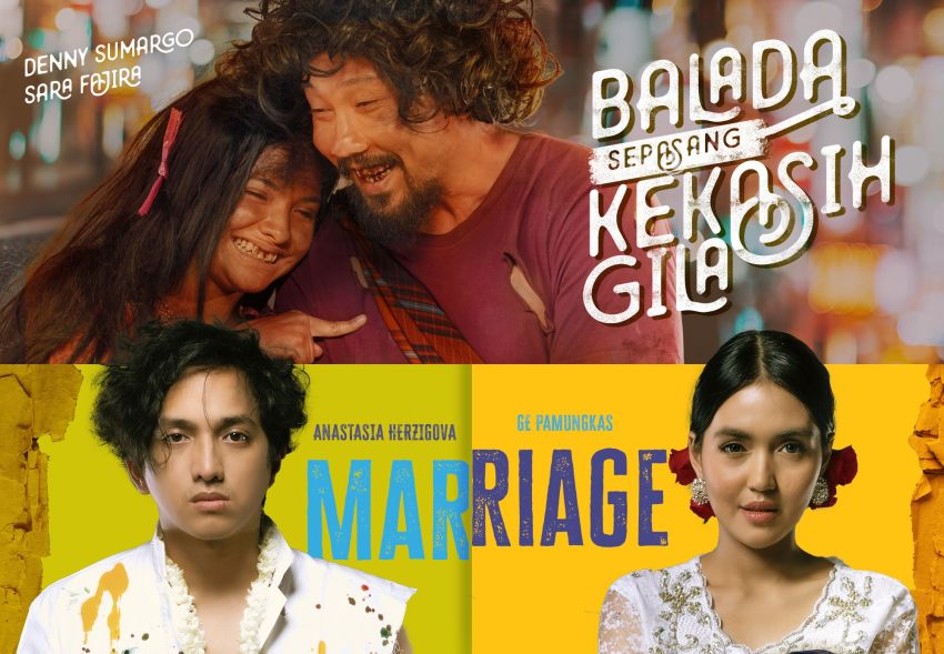 Film Cinta Unik Balada Sepasang Kekasih Gila, Pesan di Balik Awan, dan Marriage Tayang Agustus di KlikFilm