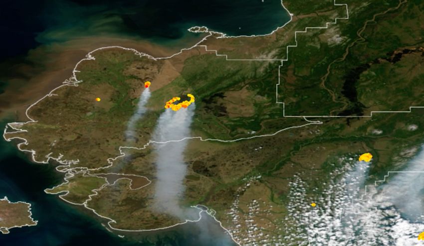 Satelit NOAA Rekam Kebakaran Dahsyat Hutan di Alaska