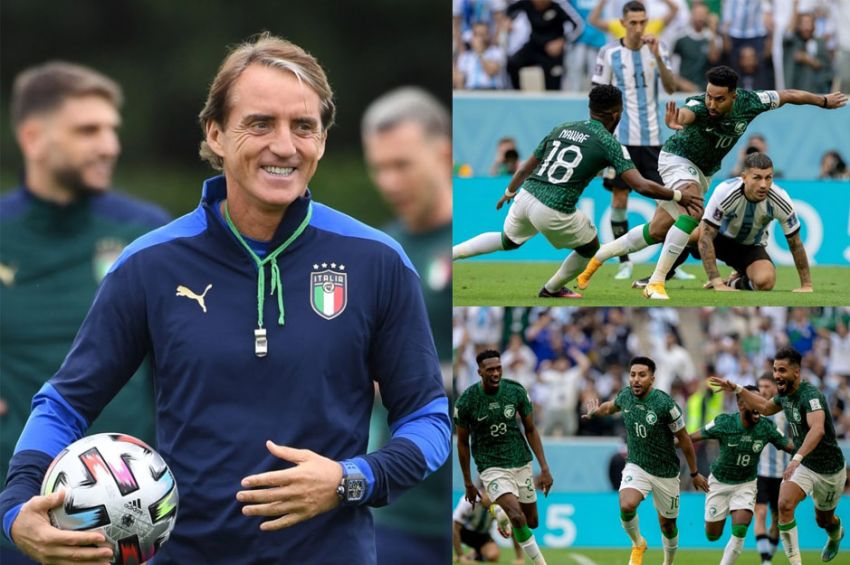 Jejak Arab Saudi: Senyum Mancini, Tim Ke-4 Kalahkan Argentina di Piala Dunia, hingga Hapus Kutukan