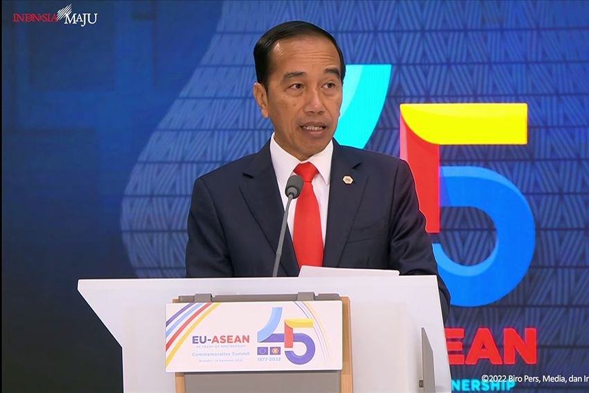 Sambutan Presiden Jokowi di KTT Belgia: Kemitraan ASEAN-Uni Eropa Tak Baik-baik Saja