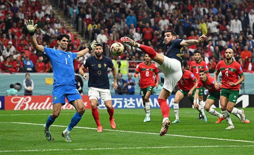Hasil Prancis vs Maroko: Theo Hernandez Cetak Gol Indah, Les Bleus Unggul di Babak Pertama