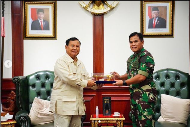 Terima Kunjungan KSAL, Prabowo Bahas Penguatan Matra Laut