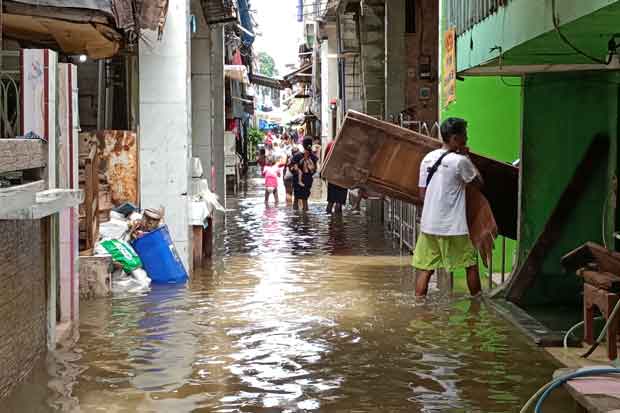BPBD DKI Catat Belasan RT di Jakarta Terendam Banjir