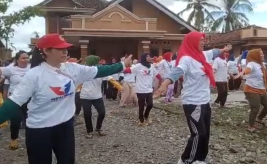 Kartini Perindo Ajak Masyarakat Tanggamus Lampung Hidup Sehat dengan Senam Massal