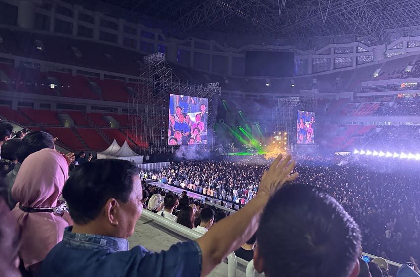 Prabowo Unggah IG Story Nonton Konser Dewa 19: Luar Biasa!