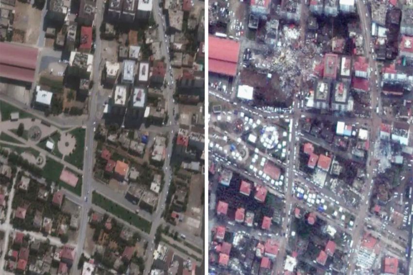 Foto Satelit Tunjukkan Kehancuran Kota-kota di Turki Akibat Gempa